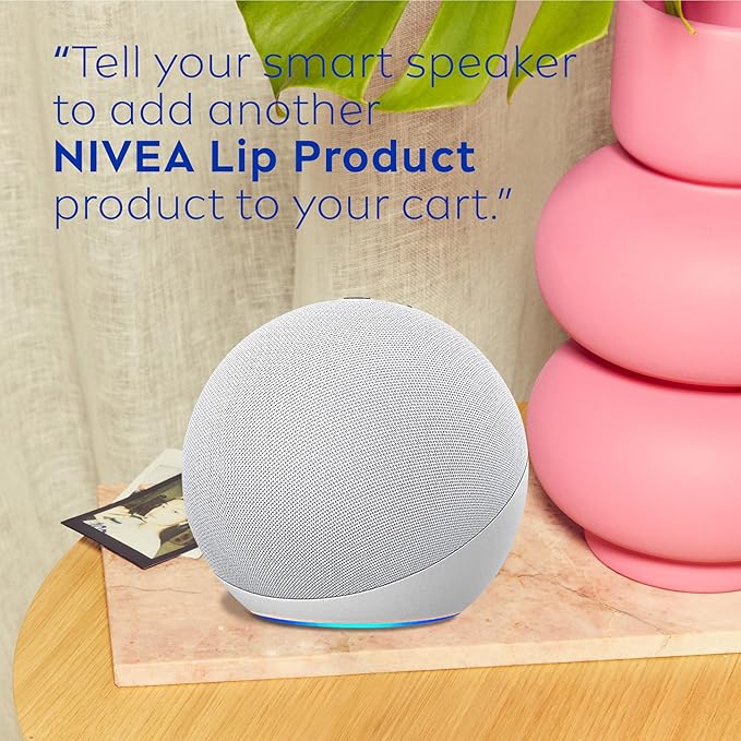 NIVEA Dewy Lip Balm with Hyaluronic Acid, Lightweight and Ultra-Hydrating for All Day Moisture, Leaves Visibly Less Noticeable Lip Lines and No Waxy Feel, 0.18 Oz, Pack of 4