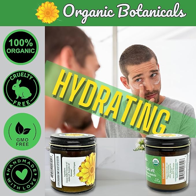 Cocoa Butter Salve - Organic Belly Butter for Pregnant Women, Nipple Balm, Scar Cream, Stretch Marks, & Body Bumps Moisturizer, All-Natural with Intense Hydration, 4 ounces