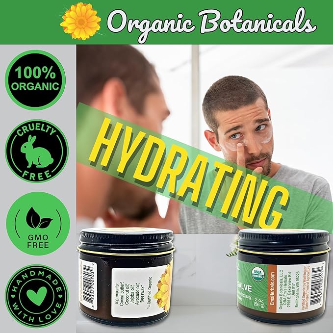 Cocoa Butter Salve - Organic Belly Butter for Pregnant Women, Nipple Balm, Scar Cream, Stretch Marks, & Body Bumps Moisturizer, All-Natural with Intense Hydration, 2 ounces