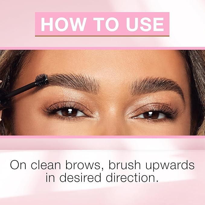 Ardell Brow Glue Taupe with Styling Brush ??Tinted Eyebrow Gel for Lamination Lift, All-Day Extreme Hold Brow Gel for Defined & Fluffy Brows, 0.35 oz