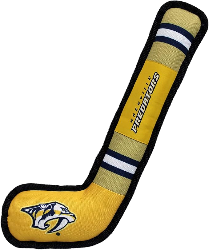 Pets First NHL Nashville Predators Stick Toy for Dogs & Cats. Play Hockey with Your Pet with This Licensed Dog Tough Toy Reward!
