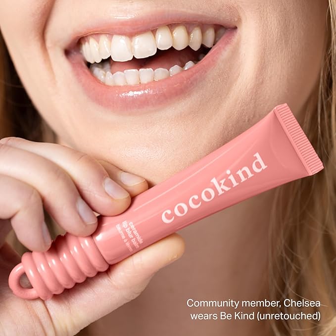 Cocokind Ceramide Lip Blur Balm, Be Kind - Coral Pink Hydrating Lip Balm with Ceramides & Peptides, Made for Sensitive Skin & Lips, Unflavored & Fragrance-Free - 6 pack
