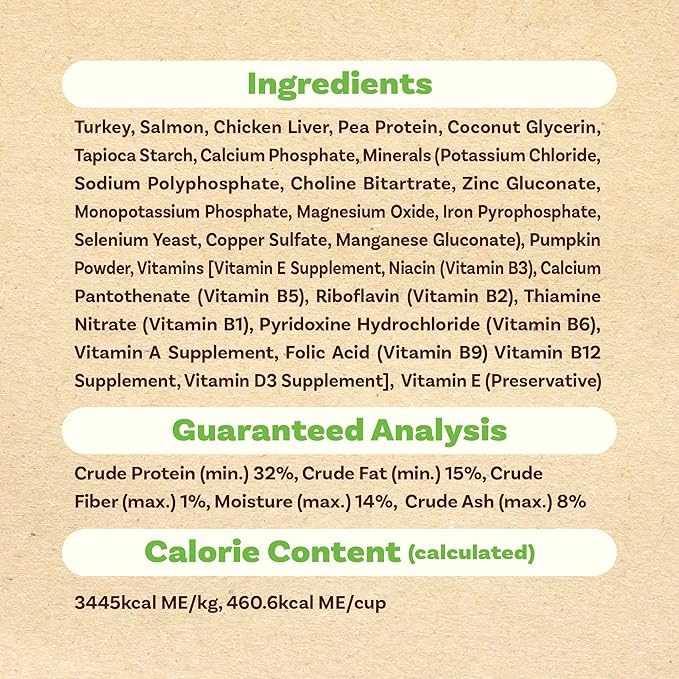 AFreschi SRL Dog Food, Dry Puppy Food, Turkey & Salmon Recipe, All-Natural, Complete & Balanced, Grain-Free, High-Protein, Limited Ingredients.1lb
