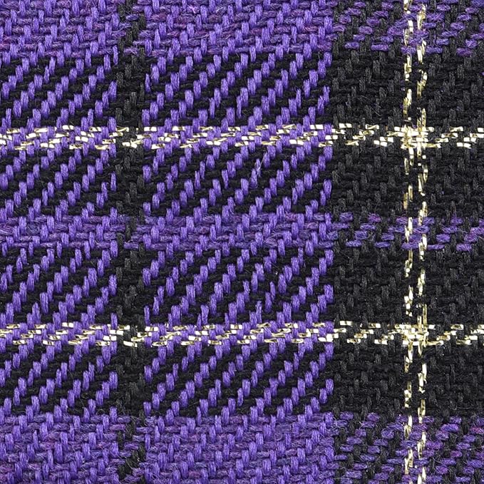 GAMUDA Small Dog Harness Collar and Leash Set, Step in No Chock No Pull Soft Mesh Adjustable Dog Vest Harnesses Plaid Reflective for Dogs Puppy Cats Kitten Rabbit (Purple, M)