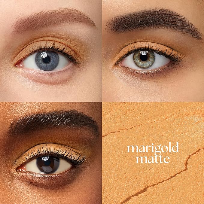 Julep Eyeshadow 101 Cream-to-Powder Waterproof Shadow Stick ??Marigold Matte ??Long-Lasting, Crease-Proof, Warm Golden Undertones Matte Cream Eyeshadow with Built-in Smudger