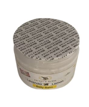 Lu Lu's Suds Lavender Lemon Belly Balm, Whipped Body Moisturizer with Vitamin E and Essential Oils, 4 oz. (4oz, cucumber melon)