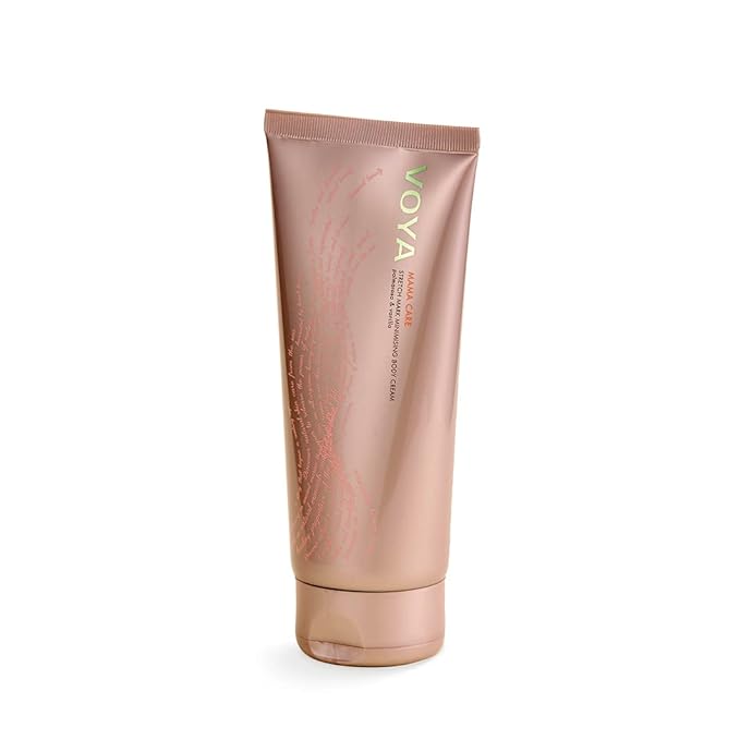 Voya Mama Care Stretch Mark Minimising Body Cream, Pregnancy Bump Cream, Organic Formulation, 200ml.