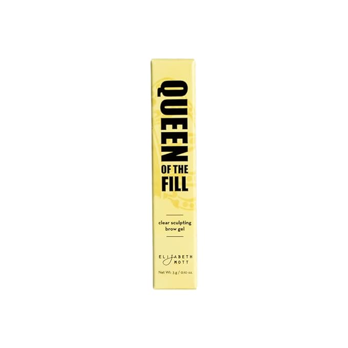 Elizabeth Mott Queen of the Fill Clear Brow Gel ??Long-Lasting Sculpting & Shaping Gel Setter to Control, Tame & Define Eyebrows with Natural Finish ??Smudge-Proof, Lightweight, Quick-Dry Formula ??3g