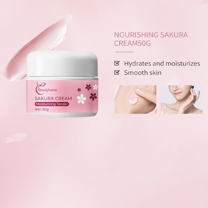Skin Care Set Cherry Blossom Radiant Hydrating 5 Piece Set Women Beauty Gift Sets Skin Care Kit with Peel-off mask, Toner, lotion，eye cream Travel Kit for Women Teen Girls Mom Daughter Birthday