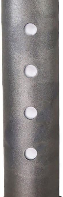 Shocker Replacement Gooseneck Stem & Demco Coupler for 2-5/16" Ball - Round 4" Straight Pin - Raw Steel - 30,000 lbs - Adjustable
