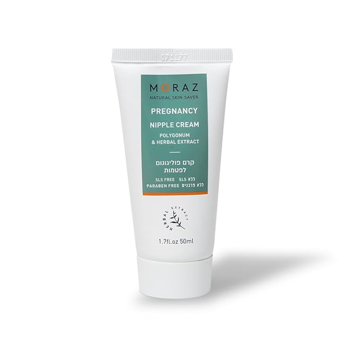 Moraz Pregnancy Nipple Cream - Breastfeeding Essentials - Nipple Cream Safe for Breastfeeding with Polygonum - Soothes Irritated Nipples - 1.7 oz