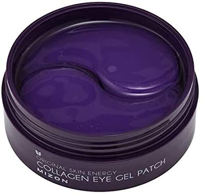 MIZON Marine Collagen Eye Gel Patch with Hydrolyzed Collagen, Caviar, and Chamomile for Firming, Nourishment, and Wrinkle Care- Korean Eye Mask– 60pcs –