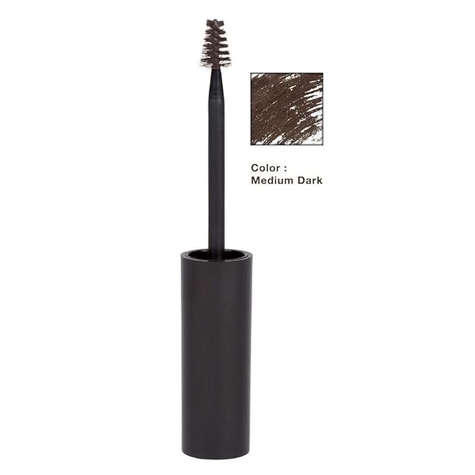 Elizabeth Mott Eyebrow Gel Makeup ??Queen of the Fill Brow Tint & Volumizing Filler & Setter ??Water-Resistant, Long-Lasting ??Covers Grays, Defines & Shapes ??Cruelty-Free ??Dark Medium Brown, 4g