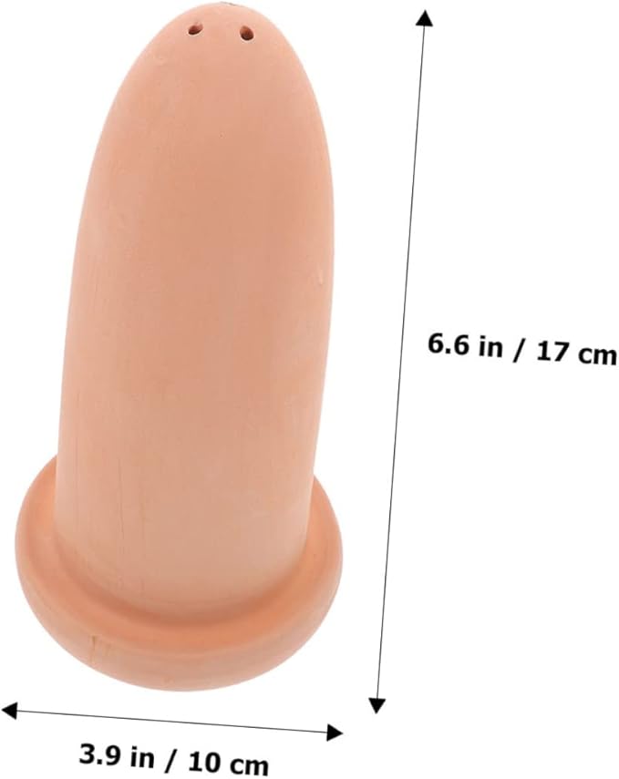 Pottery Clay Fish Breeding Cone for Angelfish and Shrimp Aquarium Spawning Pot Medium Light Brown Decorative Hatchery Incubator for Colorful Fish