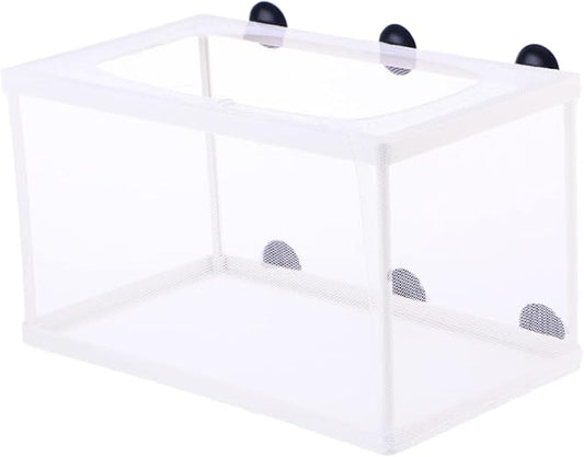 Large Size Aquarium Isolation Box Fish Breeding Tanks Net Fish Box Suction Cup