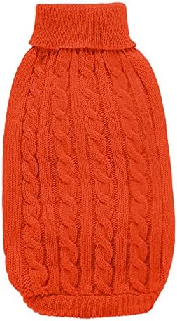Warm Classic Turtleneck Pet Sweater for Small Dogs, Medium & Large Dogs - Cute Winter Dog & Cat Clothes Coat - Christmas Sweaters for Girls & Boys