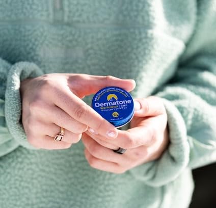Dermatone Skin Protector Balm | Classic Tin 2-Pack | All Year Long Skin Barrier Protection | Moisturizing | Heals & Repairs | SPF23 | Ski Balm | Advanced Skin Therapy, 0.5 oz