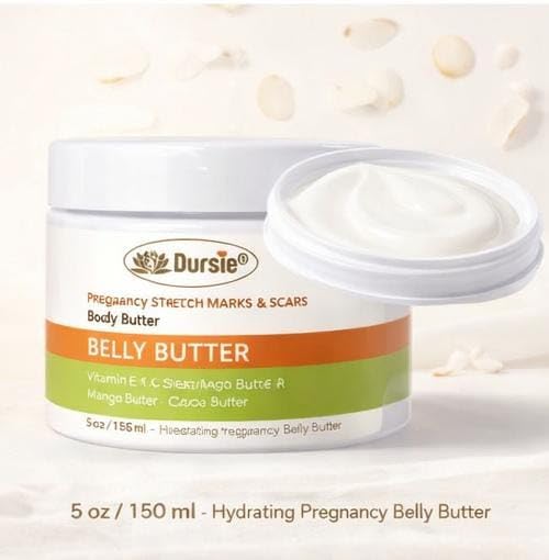 Best Effective Cream for Stretch Marks and Scars, Vitamin (E+C+A), Moisturizing Skin Support for Belly, Hips & Thighs – 5 oz