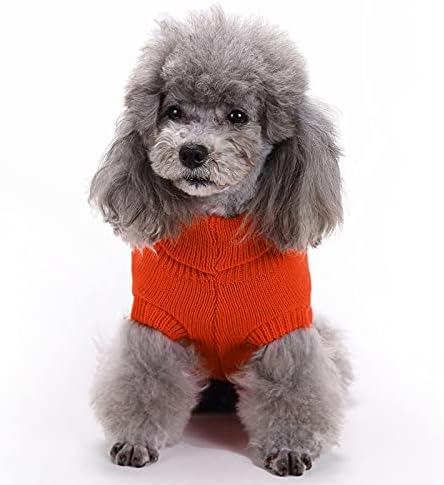 Warm Classic Turtleneck Pet Sweater for Small Dogs, Medium & Large Dogs - Cute Winter Dog & Cat Clothes Coat - Christmas Sweaters for Girls & Boys