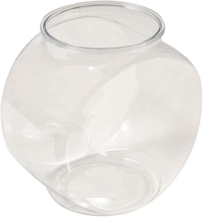 Koller Products 1-Gallon Fish Bowl, Impact-Resistant Plastic