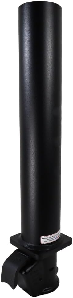 Shocker Replacement Gooseneck Stem & Demco Coupler for 2-5/16" Ball - Round 4" Blank (No Pin Hole) - Black - 30,000 lbs - Adjustable