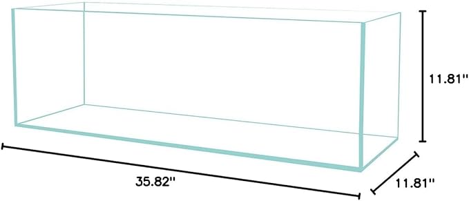 Lifegard R460042 Crystal Bookshelf Aquarium with Foam Leveling Mat, 33.85 inches, Glass