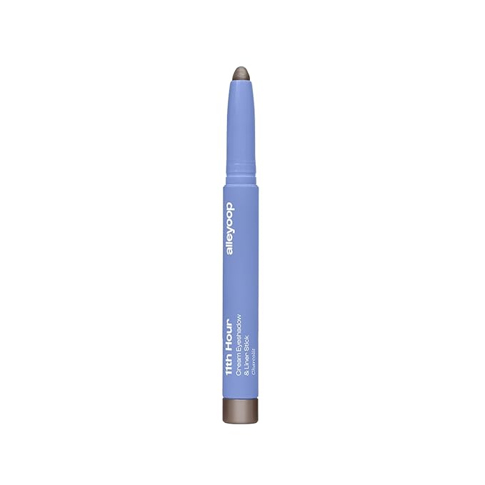ALLEYOOP 11th Hour Cream Eye Shadow Sticks - Charcolit (Shimmer) - Award-winning Eyeshadow Stick - Smudge-Proof and Crease Proof for Over 11 Hours - Easy-To-Apply and Compact for Travel, 0.05 Oz