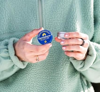 Dermatone Skin Protector Balm | Classic Tin 2-Pack | All Year Long Skin Barrier Protection | Moisturizing | Heals & Repairs | SPF23 | Ski Balm | Advanced Skin Therapy, 0.5 oz