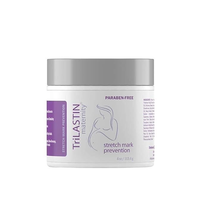 TriLASTIN Maternity 1st Trimester Bundle, 3 Month Supply with (3) Maternity Stretch Mark Prevention Cream, (2) Hydro-Thermal Accelerator, Minimize Appearance of Stretch Marks, Paraben-Free