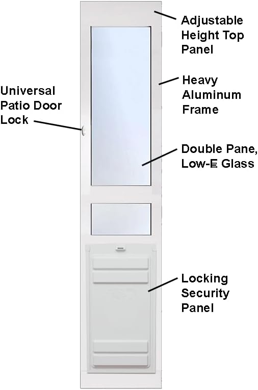 High Tech Pet DuraFlex Premium Patio Pet Doors (Tall Height, Extra Large)