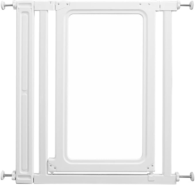 Dog Gate Stopper Cat Gate Pet Gate Playpen,Barrier Free for Stairs and Doorways Pressure Mounted Easy Install 27.4"-33.1" Adjustable Extra Wide Indoor to Step Over, 32.7" Tall (Extra Large)