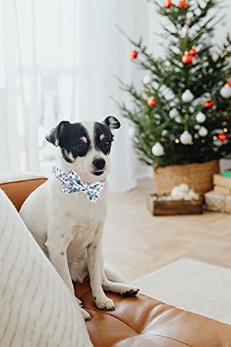 Unique style paws Christmas Dog Collar, Pet Collar Dog Bow tie Collar Gift for Girl or Boy Dogs, Adjustable Dog Collar for X-Large Dogs