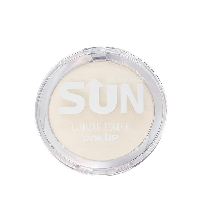 Pink Up | Luminous Powder| Highlighter | Enhances glow & defines features | Light-reflecting finish for radiant skin | Highlighter makeup | Makeup | Silky texture | Star | Model PKIP02