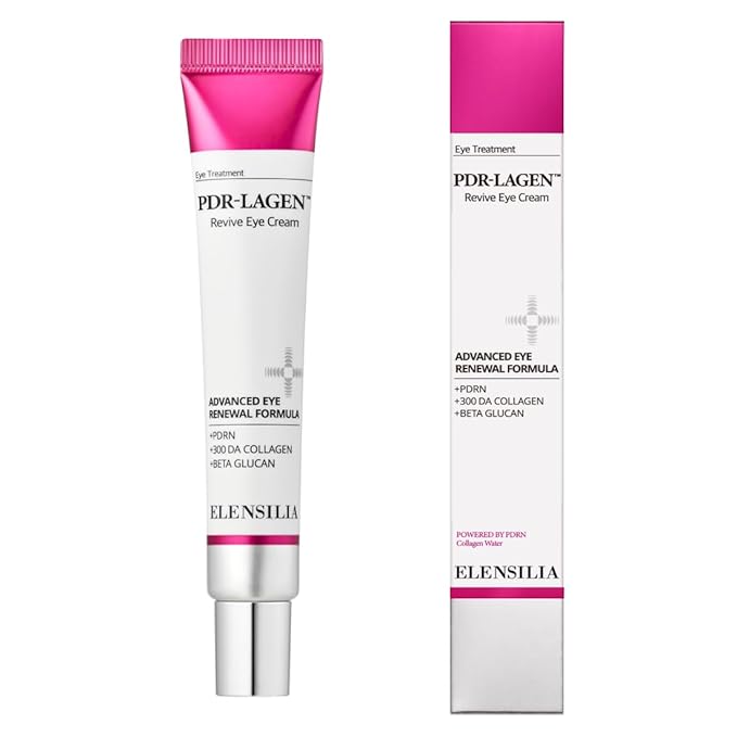 Elensilia PDRN Eye Cream with 10% PDR-LAGEN™ Complex & Volufiline – Korean Salmon DNA Under Eye Cream for Dark Circles, Puffiness, and Wrinkles – Fast Absorbing Anti-Aging Moisturizer 1.01 fl oz(30ml)