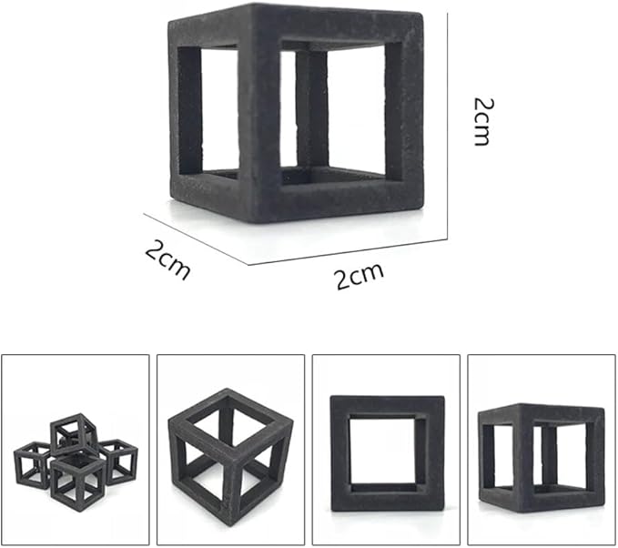 Balacoo 15 Pcs Shrimp Hideout for Aquarium: Ceramic Shelters Shrimp Breeding Cave, Aquarium Cubic Hideaway for Small Fish Crayfish - Fish Tank Accessories
