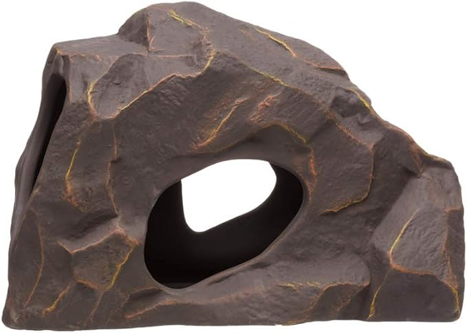 Plecoceramics Aquarium Ceramic Decorations Cave Betta Stone Decor - Aquarium Fish Tank Hideway Decor for breeding Cichlids Plecos Betta Toys Hideout (Grotto)