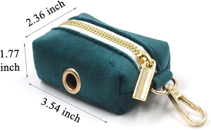 PETDURO Custom Dog Collar Personalized with Name Engraved Quick Release Rose Gold Metal Buckle for Large Medium Small Girl Dogs - Dog Leash and Bow Tie Available - Soft Comfy Velvet (Gem Green, S)
