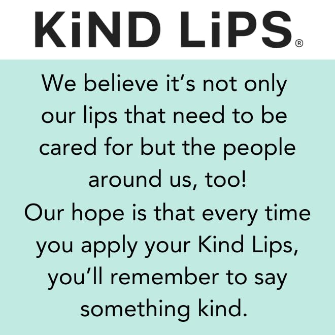 Kind Lips Georgia Peach Organic Lip Balm Natural Moisturizing Lip Care 5 Pack