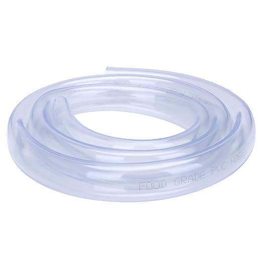 DERNORD PVC Tubing 7/8"ID X 1-1/10"OD Flexible Clear Vinyl Hose 5 Feet for Food Grade