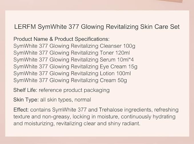 Skin Care Set 8 in 1 Facial Cleanser, Toner, Serum, Face Lotion, Cream & Eye Cream – Hydrating, Anti-Aging &Brightening Daily Routine for Glowing Skin
