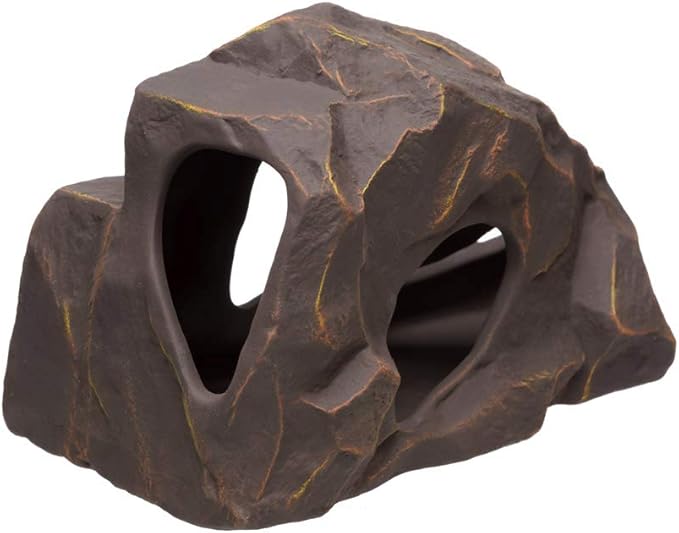 Plecoceramics Aquarium Ceramic Decorations Cave Betta Stone Decor - Aquarium Fish Tank Hideway Decor for breeding Cichlids Plecos Betta Toys Hideout (Grotto)