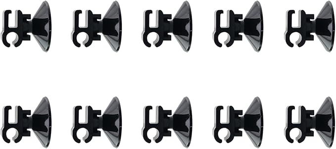 10PCS Aquarium Equipment Suction Cup Clip Aquarium Oxygen Tube Power Cord Clip Cable Organiser 2.8cm/0.98in for Fixing Aquarium Oxygen Pump Hose Clip