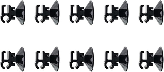 10PCS Aquarium Equipment Suction Cup Clip Aquarium Oxygen Tube Power Cord Clip Cable Organiser 2.8cm/0.98in for Fixing Aquarium Oxygen Pump Hose Clip