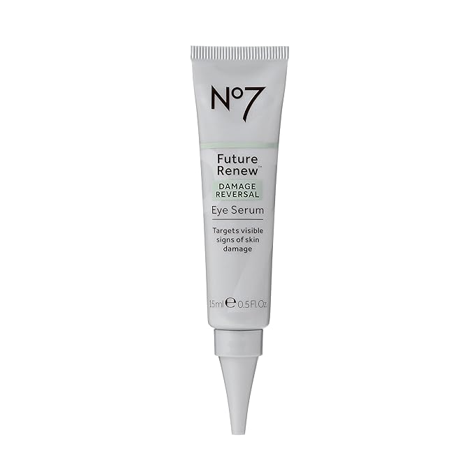 No7 Future Renew Damage Reversal Eye Serum - Nourishing Under Eye Serum for Sun Damaged Skin Repair, Fine Lines & Wrinkles, and Uneven Texture - Suitable for Sensitive Skin (0.5 Fl Oz)