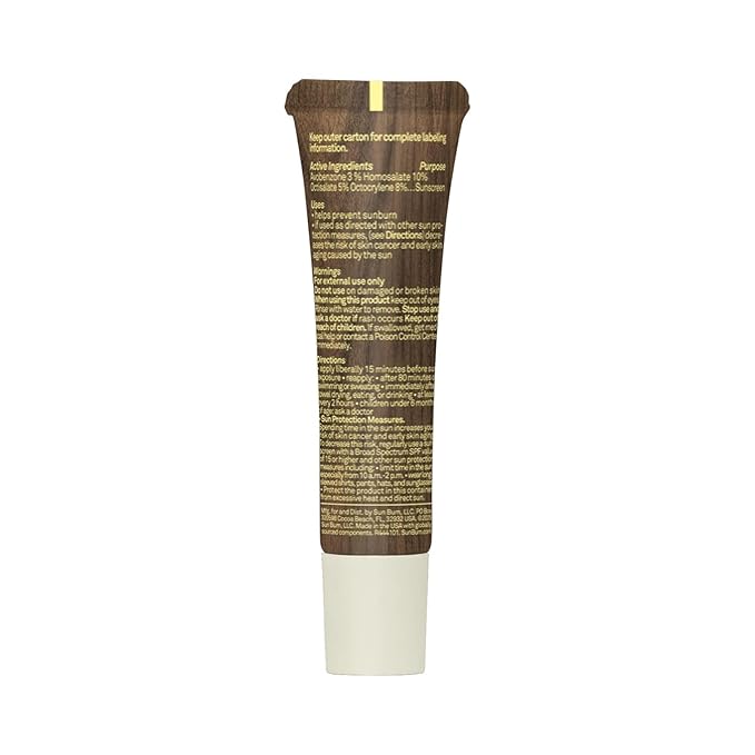 Sun Bum SPF 30 Sunscreen Coconut Lip Balm Sunscreen - Broad Spectrum Moisturizing with Aloe & Vitamin E - Hawaii 104 Act Compliant (Made Without Octinoxate & Oxybenzone) - 0.5 oz