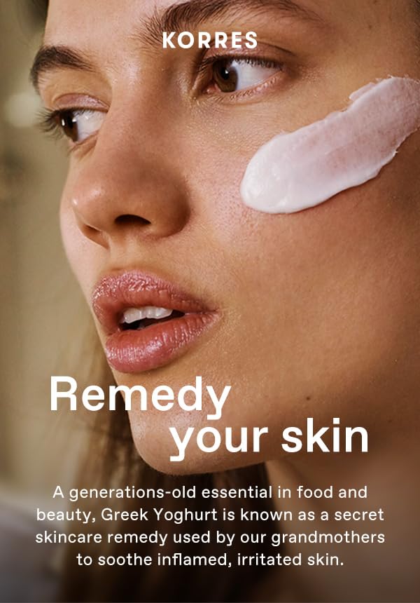 KORRES Greek Yoghurt Cooling After Sun Gel for Face & Body, Lightweight Hydrating Cream Gel with Natural Proteins & Vitamins, Sunburn Relief for Sun-Exposed or Dry Skin, 5.07 fl oz