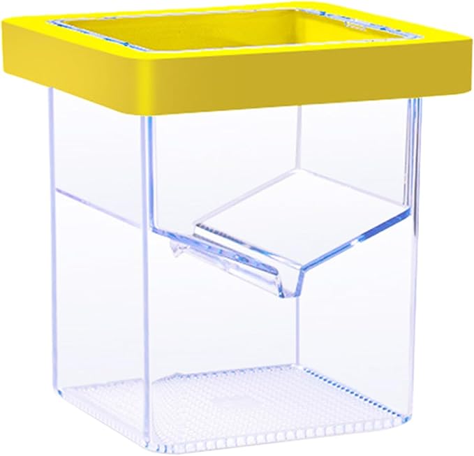 Fish Breeder Box- 11x8.6x8.6cm Suction Cup Hatching Container, Easy Install Floating Fish Isolation Breeding Box | Breeding Boxes for Aquarium, Aquatic Acclimation Hatchery Incubator for Baby Shrimp