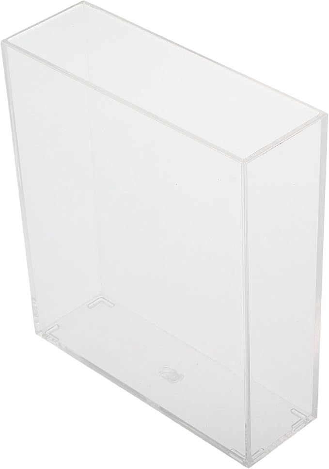 Kisangel Portable Transparent Fish Viewing Box 4.92X4.33X1.5In Lightweight Betta Fish Breeding Container for Aquarium Desktop Observation