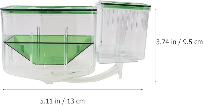 2PCS Fish Breeding Box, Transparent Aquarium Box Double Breeding Aquarium Fry Hatchery Breeding Box for Guppy Baby Fish Hatchery Fish Tank Divider