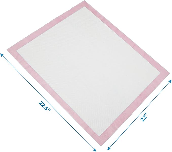 Best Pet Supplies Puppy Pads - Disposable, Dog Training Potty, Super Absorbent Baby Pink Puppy Pee Pads for Dogs (300 Count)